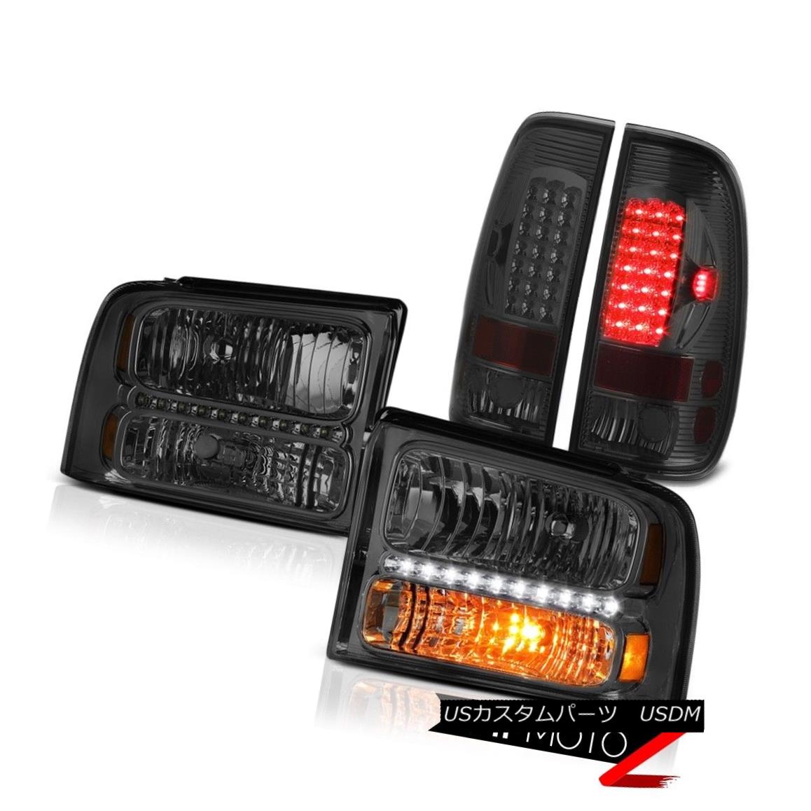 テールライト Pair Smoke Headlights LEFT RIGHT LED Tail Lights 2005 2006 2007 Ford F250 FX4 ペアの煙のヘッドライトLEFT RIGHT LEDテールライト2005 2006 2007 Ford F250 FX4 【並行輸入品】