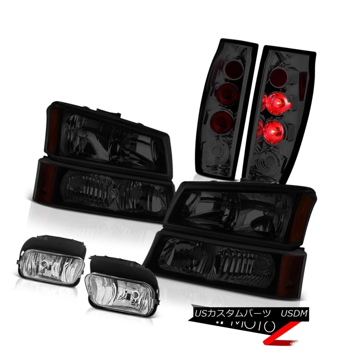 テールライト 2003-2006 Avalanche Euro Chrome Fog Lights Tail Lamps Darkest Smoke Headlights 2003-2006雪崩のユーロクロームフォグライトテールランプ暗い煙ヘッドライト 【並行輸入品】