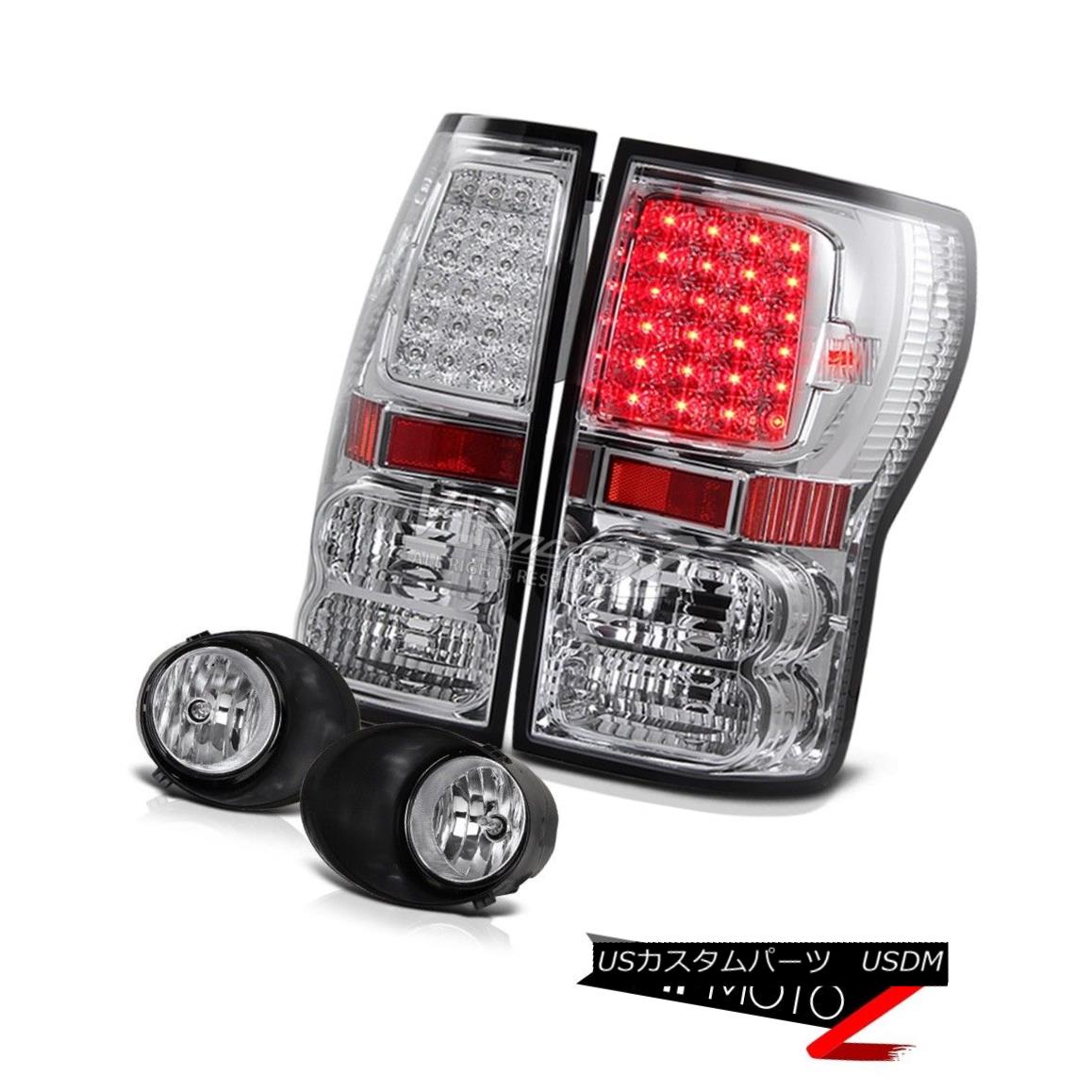 テールライト 07-13 Tundra Chrome Crystal Led Tail Light+Crystal Bumper Fog Light+Switch 07-13トンドラクロームクリスタルLedテールライト+クリスタルバンパーフォグライト+スイッチ 【並行輸入品】