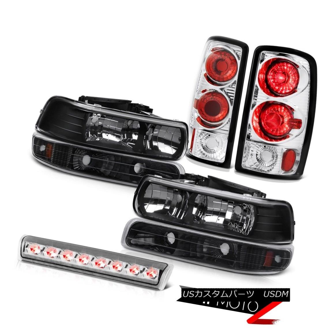 テールライト Black Headlights Headlamps Turn Lamps Roof Stop LED Clear 00-06 Chevy Suburban ブラックヘッドライトヘッドランプターンランプルーフストップLEDクリア00-06シボレー郊外 【並行輸入品】 58,410円