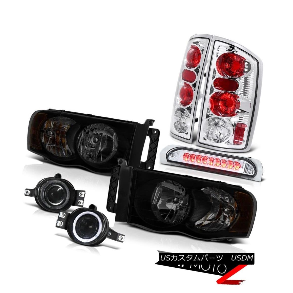 テールライト 2002-2005 Dodge Ram 1500 Ws Headlights Smoked Foglamps 3RD Brake Lamp Rear Lamps 2002-2005 Dodge Ram 1500 Wsヘッドライトスモークフォグランプ3RDブレーキランプリア・ランプ 【並行輸入品】