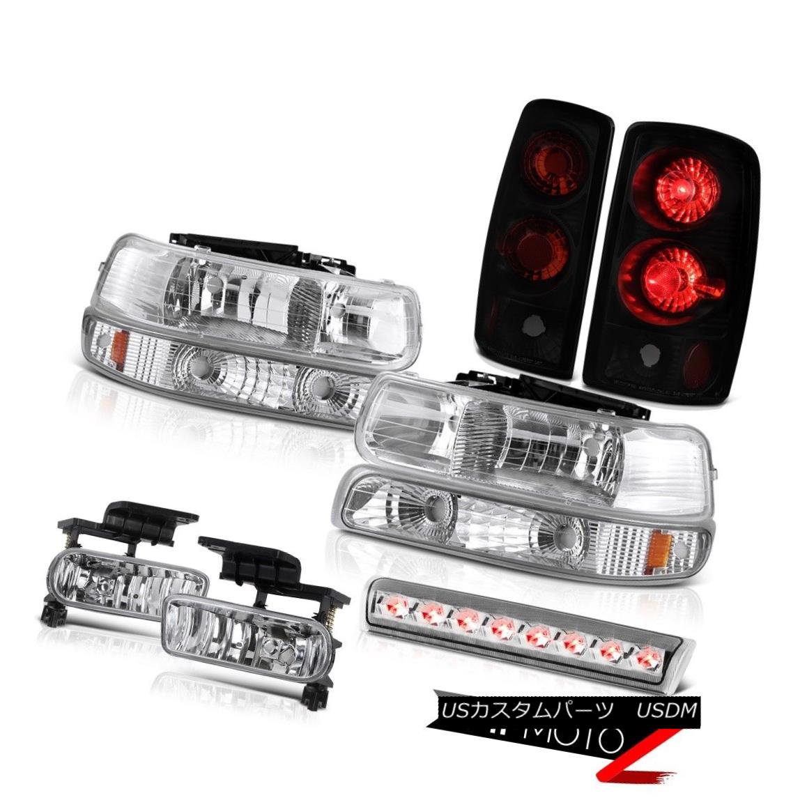 テールライト 2000-2006 Tahoe 4X4 Headlights dark tinted taillights foglamps high stop light 2000-2006タホ4X4ヘッドライトダークテールテールライトフォグランプハイストップライト 【並行輸入品】