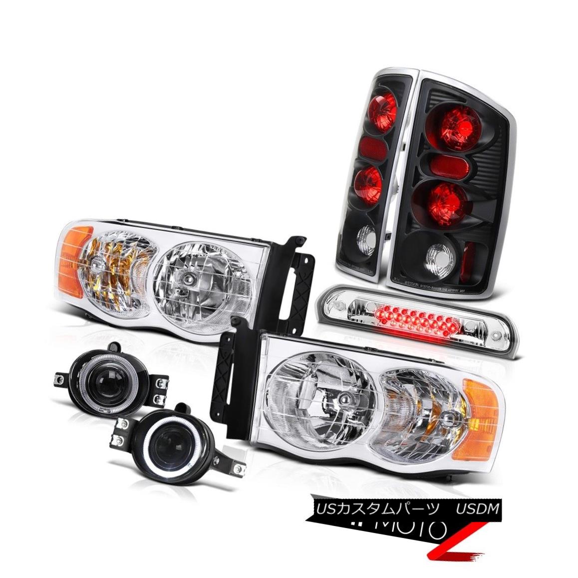 テールライト 02 03 04 05 Ram 3500 Crystal Clear Headlamps Tail Lamps Glass Fog Euro Third LED 02 03 04 05 Ram 3500クリスタルクリアヘッドランプテールランプガラス曇りユーロ第3 LED 【並行輸入品】