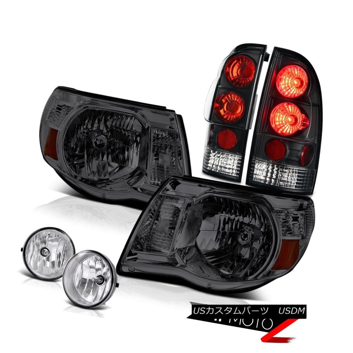 テールライト Smoke Headlights Signal Tail Lights Black Driving Fog 2005-2011 Tacoma X-Runner スモークヘッドライト信号テールライトブラックドライビングフォグ2005-2011 Tacoma X-Runner 【並行輸入品】