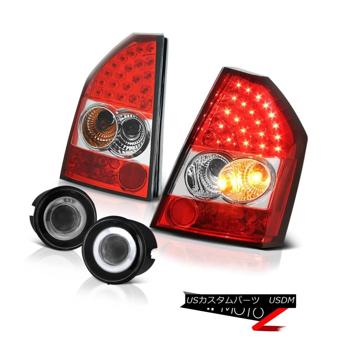 テールライト 08-10 Chrysler 300C SRT8 Rosso Red LED Tail Lights Projector Bumper Foglights 08-10クライスラー300C SRT8ロッソレッドLEDテールライトプロジェクターバンパーフォグライト 【並行輸入品】