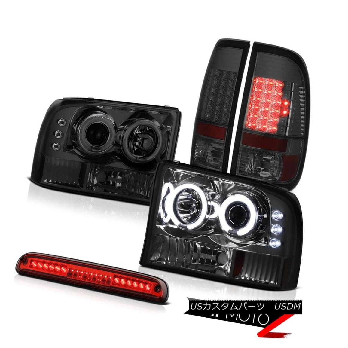 テールライト 99-04 F250 King Ranch Brightest CCFL Headlights Dark LED Brake Tail Lights 3rd 99-04 F250 King Ranch最も明るいCCFLヘッドライトダークLEDブレーキテールライト3rd 【並行輸入品】