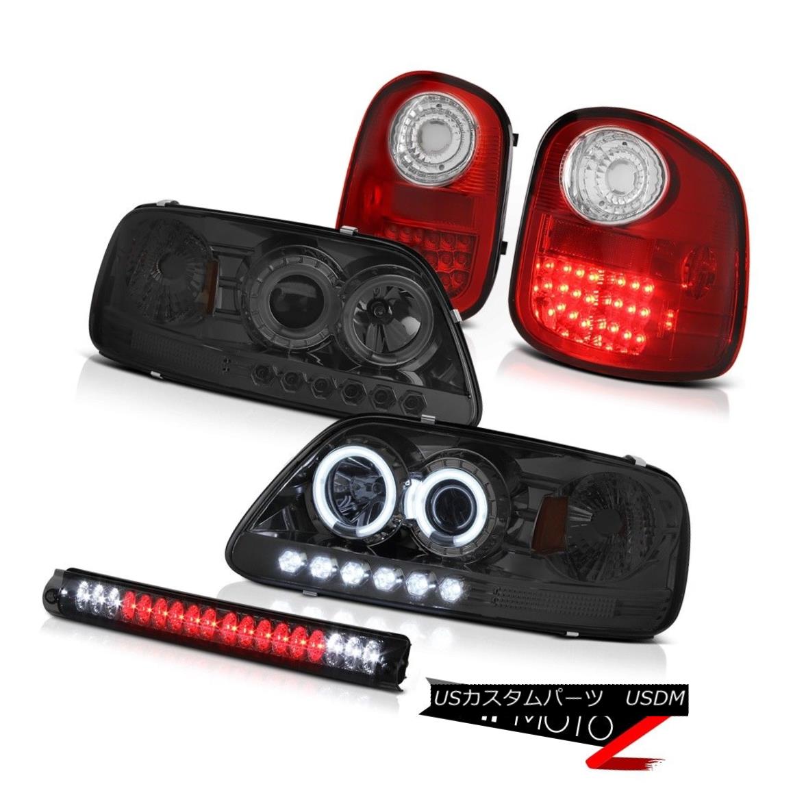 テールライト Brightest CCFL Headlights LED Taillights Smoke 3rd 1997-2003 F150 Flareside King 最も明るいCCFLヘッドライトLEDテールライトSmoke 3rd 1997-2003 F150 Flareside King 【並行輸入品】