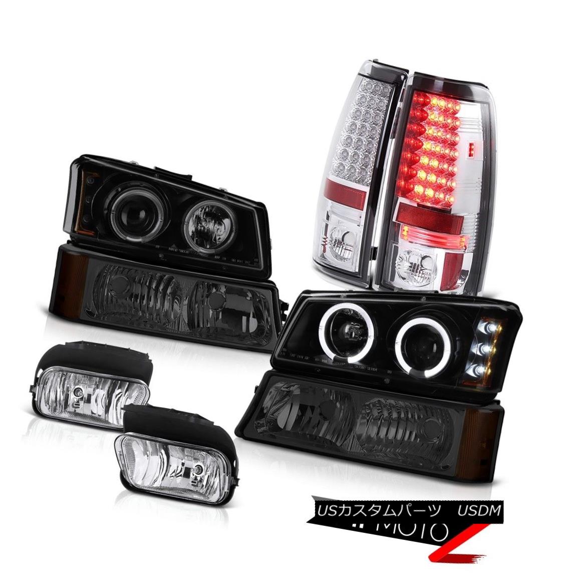 テールライト Headlight Halo LED Turn Signal Tail Light Bumper Foglight 2003-2006 Silverado SS ヘッドライトHalo LED Turn信号テールライトバンパーFoglight 2003-2006 Silverado SS 【並行輸入品】