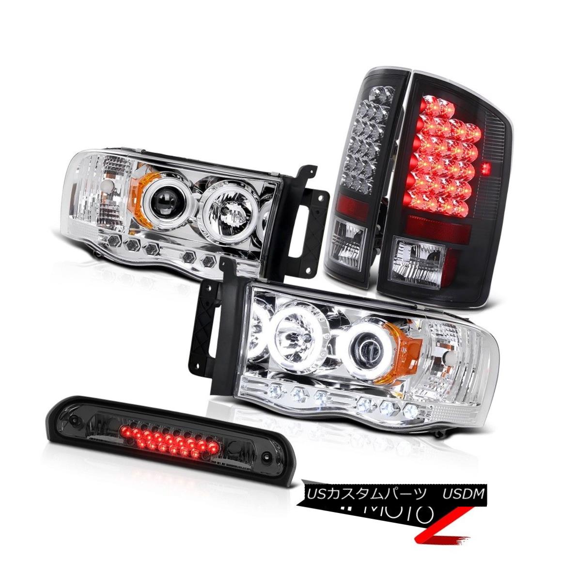テールライト Halo CCFL Headlamps SMD Tail Lights Black Roof 3rd Brake Cargo LED 02-05 Ram ST Halo CCFLヘッドランプSMDテールライトブラックルーフ第3ブレーキカーゴLED 02-05 Ram ST 【並行輸入品】