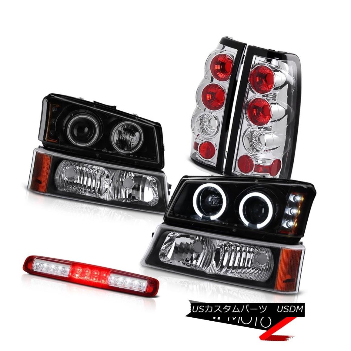 テールライト 03-06 Silverado Raven Black Bumper Light High Stop Headlamps Rear Brake Lights 03-06 Silverado Raven Blackバンパーライトハイストップヘッドランプリアブレーキライト 【並行輸入品】