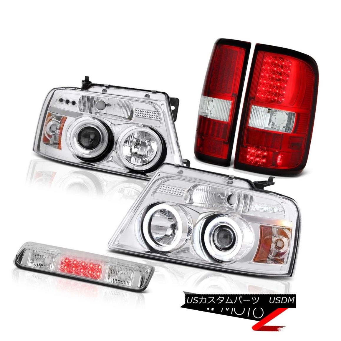 テールライト 04-08 Ford F150 XLT Clear Chrome High Stop Lamp Parking Brake Lights Headlights 04-08 Ford F150 XLTクリアクロームハイストップランプパーキングブレーキライトヘッドライト 【並行輸入品】