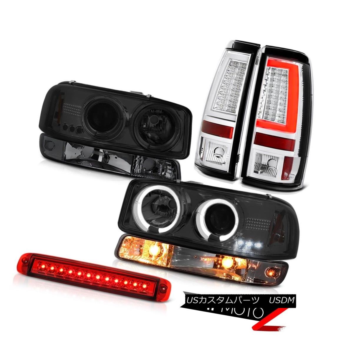 テールライト 99-06 Sierra 2500HD Euro Clear Taillights Third Brake Light Signal Headlamps LED 99-06 Sierra 2500HDユーロクリアターンライト第3ブレーキライト信号ヘッドライトLED 【並行輸入品】