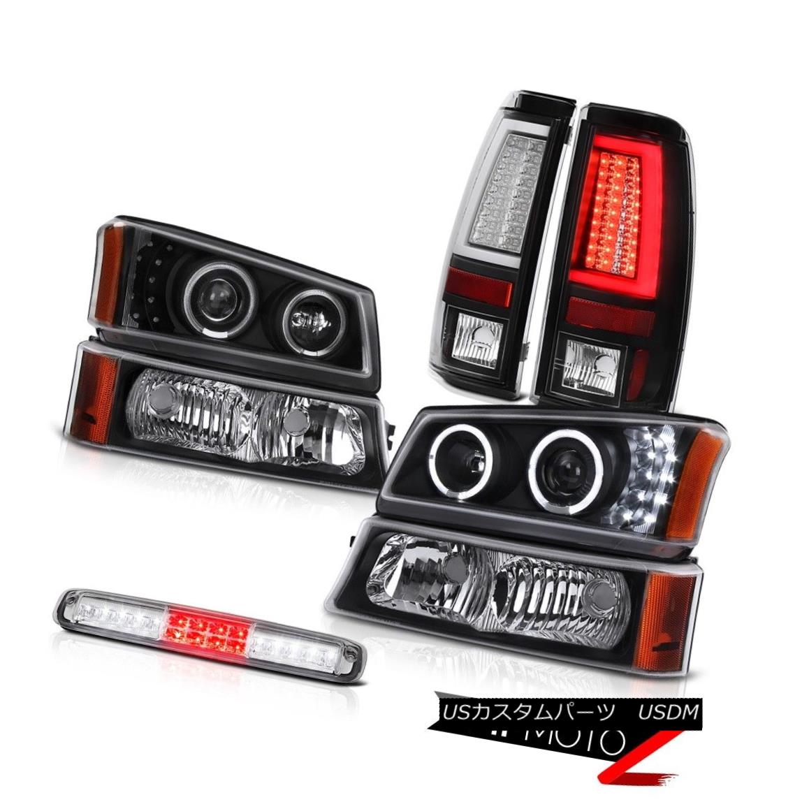 テールライト 03-06 Silverado Taillamps Parking Lamp Roof Brake Projector Headlamps Dual Halo 03-06 Silverado Taillampsパーキングランプ屋根ブレーキプロジェクターヘッドランプデュアルヘイロー 【並行輸入品】