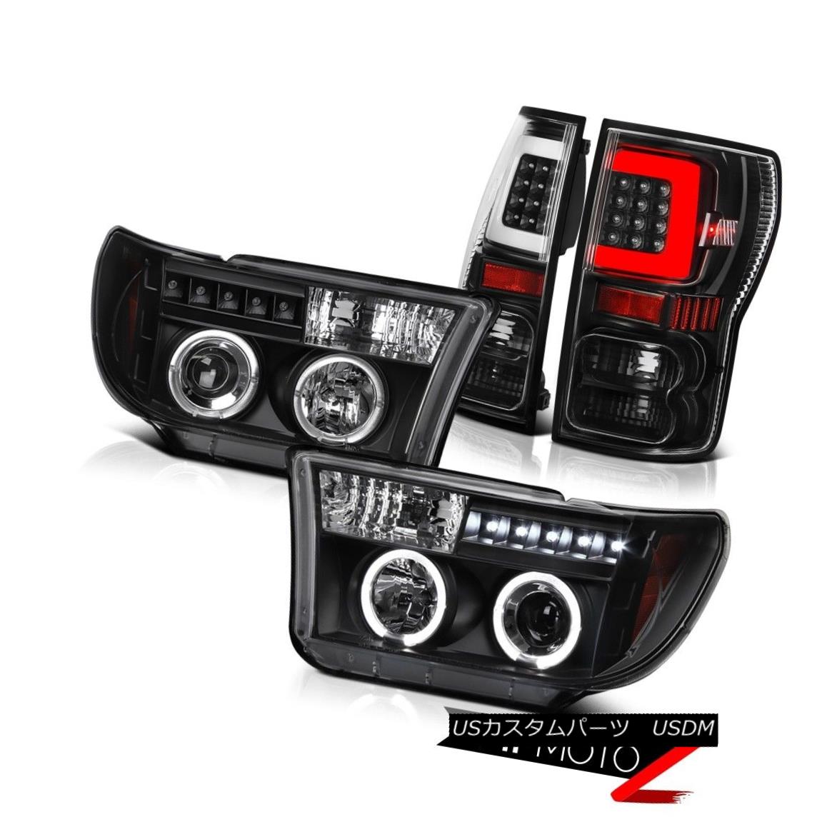 テールライト 07-10 11 12 13 Toyota Tundra Nighthawk Black Tail Custom Head Lamps Replacement 07-10 11 12 13トヨタトンドラナイトホークブラックテールカスタムヘッドランプ交換 【並行輸入品】