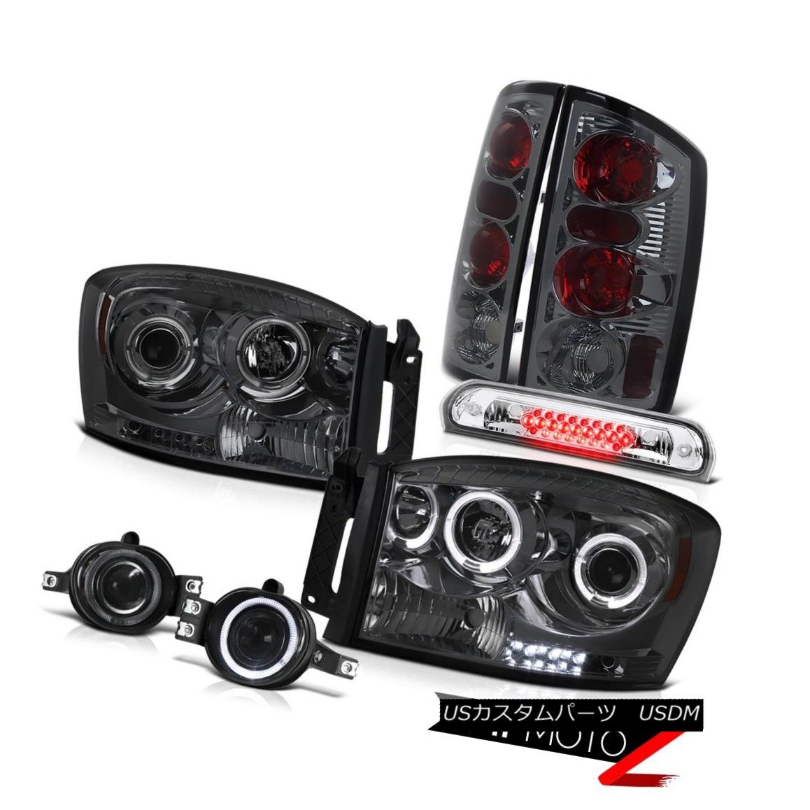 テールライト Halo Smoke Headlights Tail Lights Projector Foglamp Third Brake LED 2006 Ram SRT Halo SmokeヘッドライトテールライトプロジェクターFoglamp ThirdブレーキLED 2006 Ram SRT 【並行輸入品】