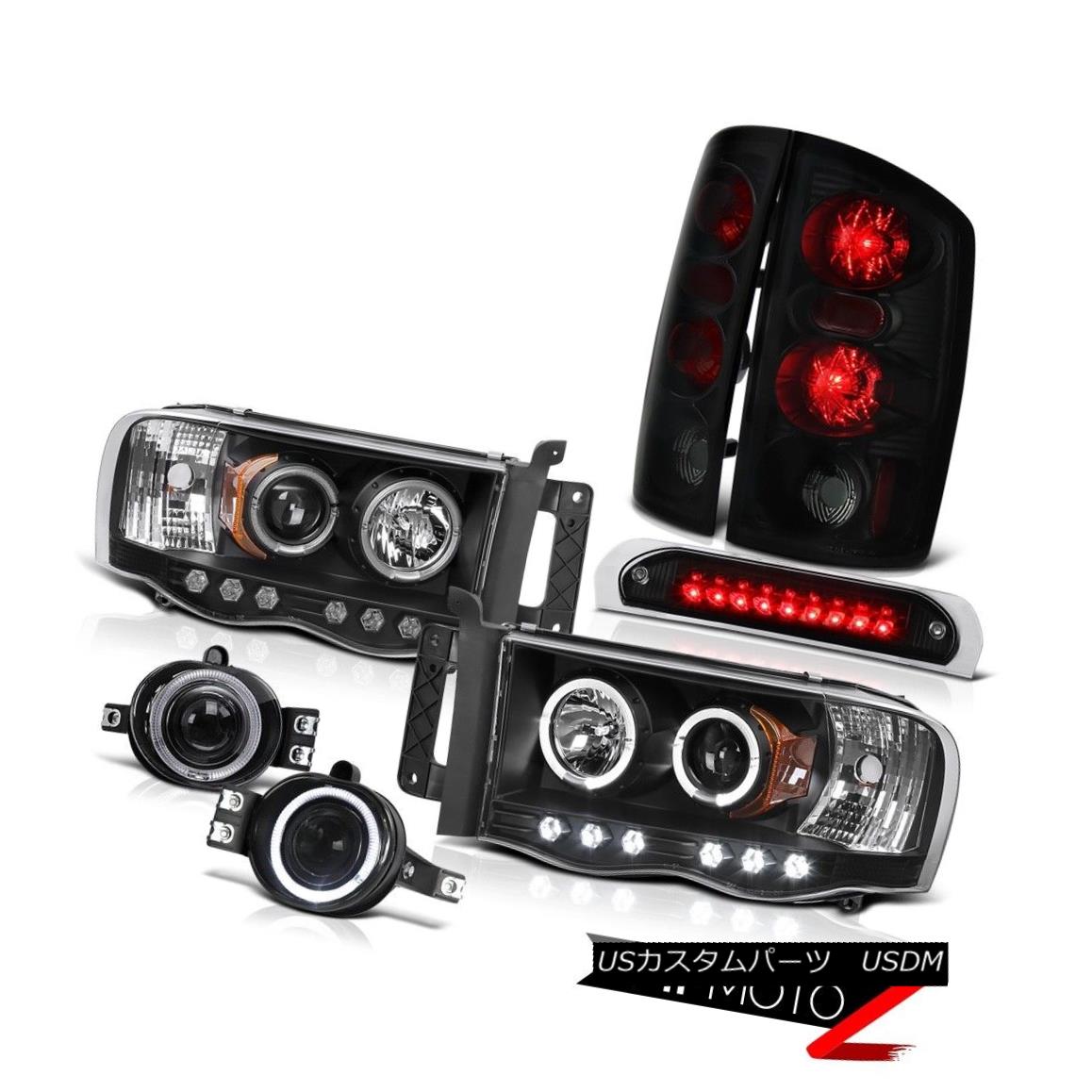 テールライト 02 03 04 05 Ram 3500 Black Headlights Sinister Brake Lights Fog High Stop LED 02 03 04 05 Ram 3500ブラックヘッドライト不快なブレーキライトフォグハイストップLED 【並行輸入品】