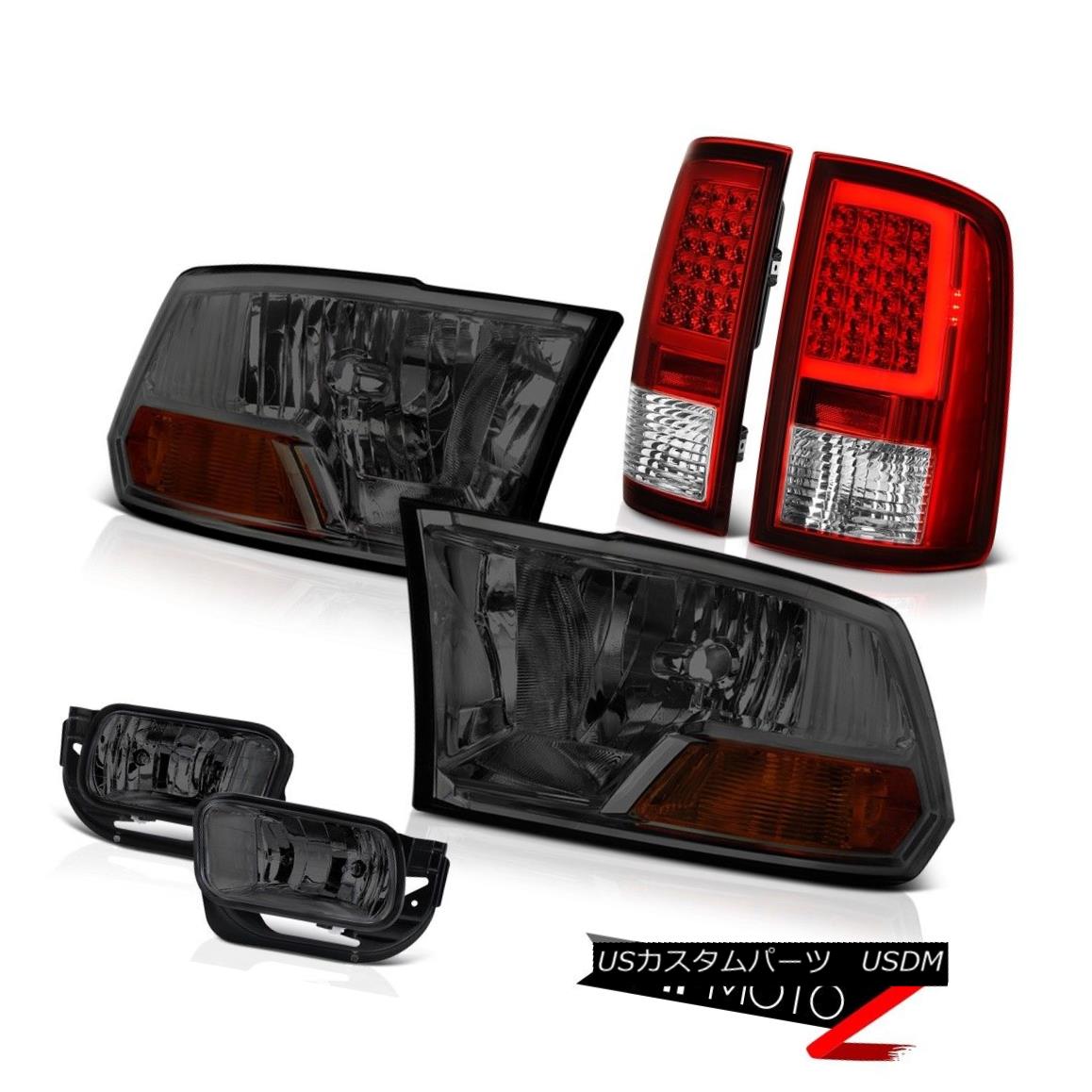テールライト 09-16 17 18 Dodge RAM 2500 Tail Light Smoked Fog Lights Factory Style Head PAIR 09-16 17 18ダッジRAM 2500テールライトスモークフォグライト工場スタイルヘッドPAIR 【並行輸入品】