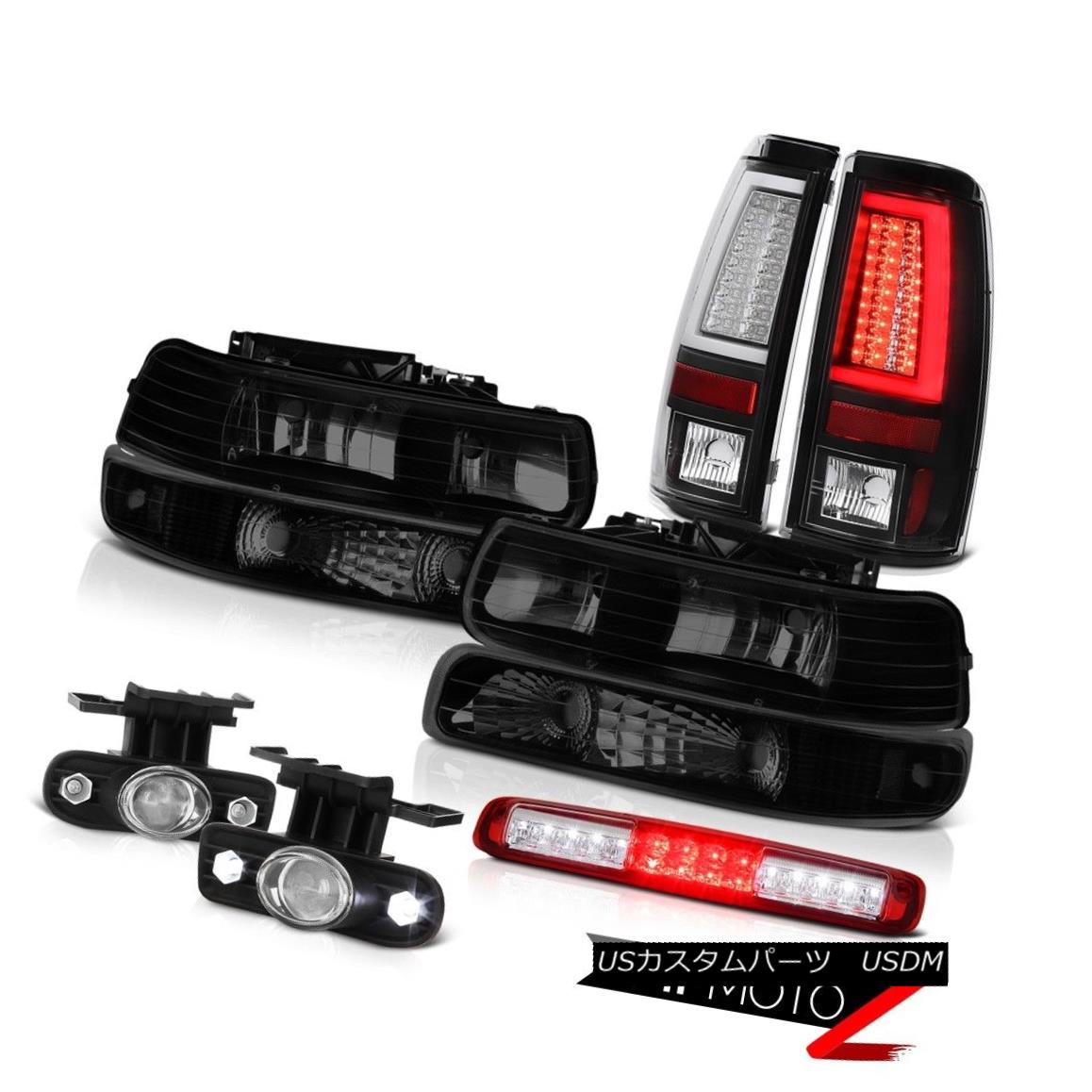 テールライト 99-02 Silverado 3500HD Tail Lights Headlamps Bumper Red 3rd Brake Lamp Fog Lamps 99-02 Silverado 3500HDテールライトヘッドランプバンパーレッド第3ブレーキランプフォグランプ 【並行輸入品】