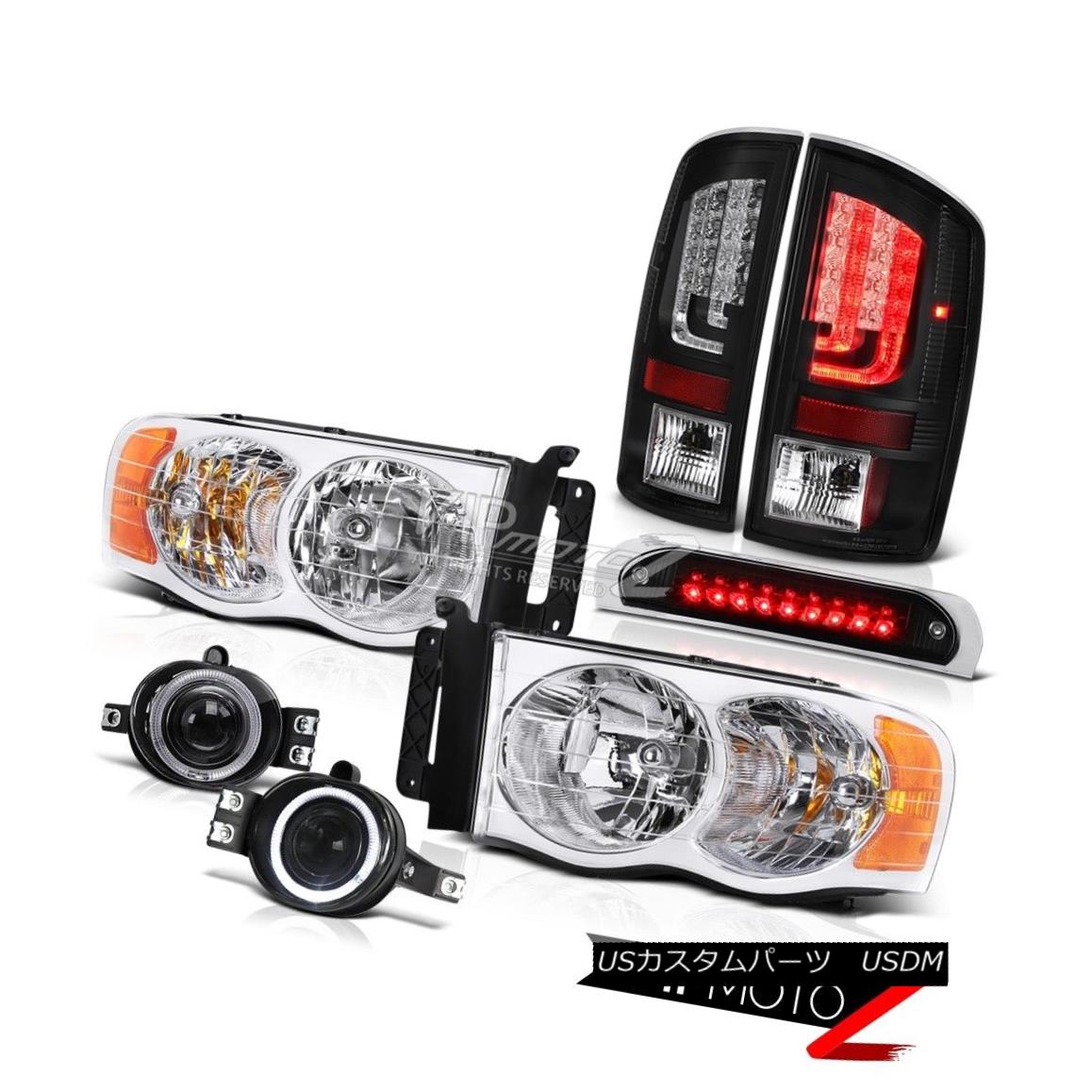 テールライト 2003-2005 Dodge Ram 1500 4.7L Taillamps Roof Brake Lamp Headlights Fog Lamps LED 2003-2005ダッジラム1500 4.7LタイルランプルーフブレーキランプヘッドライトフォグランプLED 【並行輸入品】