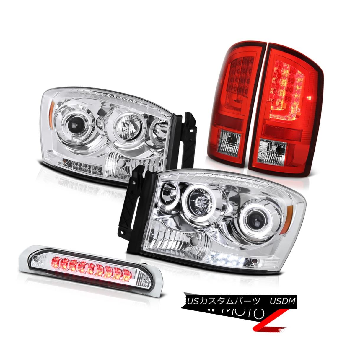 テールライト 07-08 Dodge Ram 1500 5.7L Taillamps Headlamps Roof Cab Lamp OLED Prism Halo Rim 07-08ダッジラム1500 5.7LタイルランプヘッドランプルーフキャブランプOLED Prism Halo Rim 【並行輸入品】