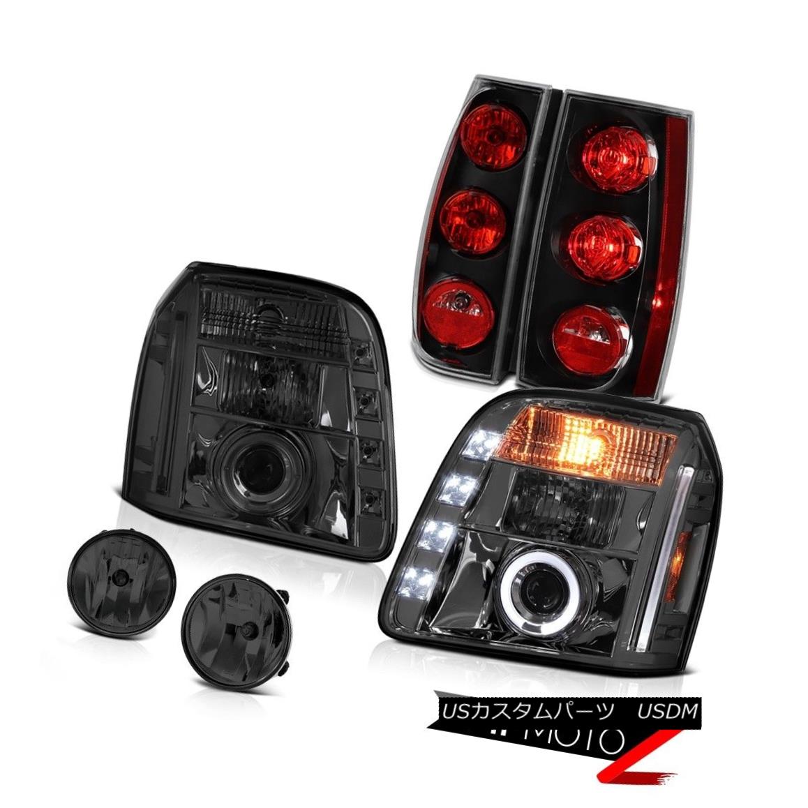 テールライト 07-14 GMC Yukon XL SLT Foglamps Tail Lamps Headlamps LED Halo Ring Replacement 07-14 GMCユーコンXL SLTフォグランプテールランプヘッドランプLEDハローリング交換 【並行輸入品】