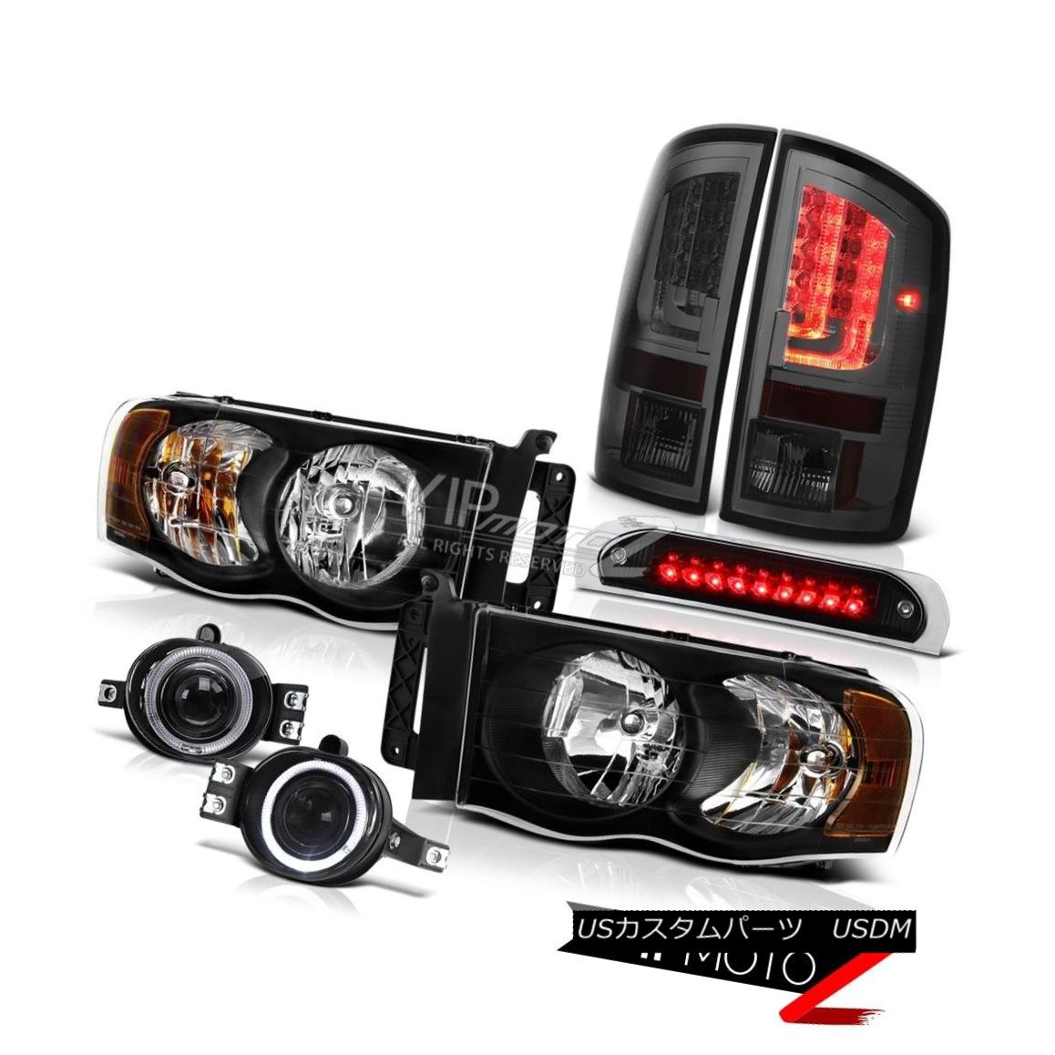 テールライト 2003-2005 Dodge Ram 1500 4.7L Taillamps Roof Brake Light Headlamps Fog Lamps LED 2003-2005ダッジラム1500 4.7LテールランプルーフブレーキライトヘッドランプフォグランプLED 【並行輸入品】