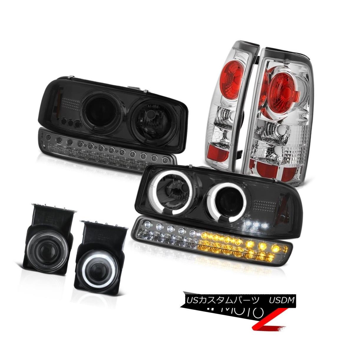 テールライト 03 04 05 06 Sierra SL Foglights Clear Chrome Taillamps Signal Lamp Headlamps 03 04 05 06 Sierra SL Foglightsクリアクロームタイルランプシグナルランプヘッドランプ 【並行輸入品】