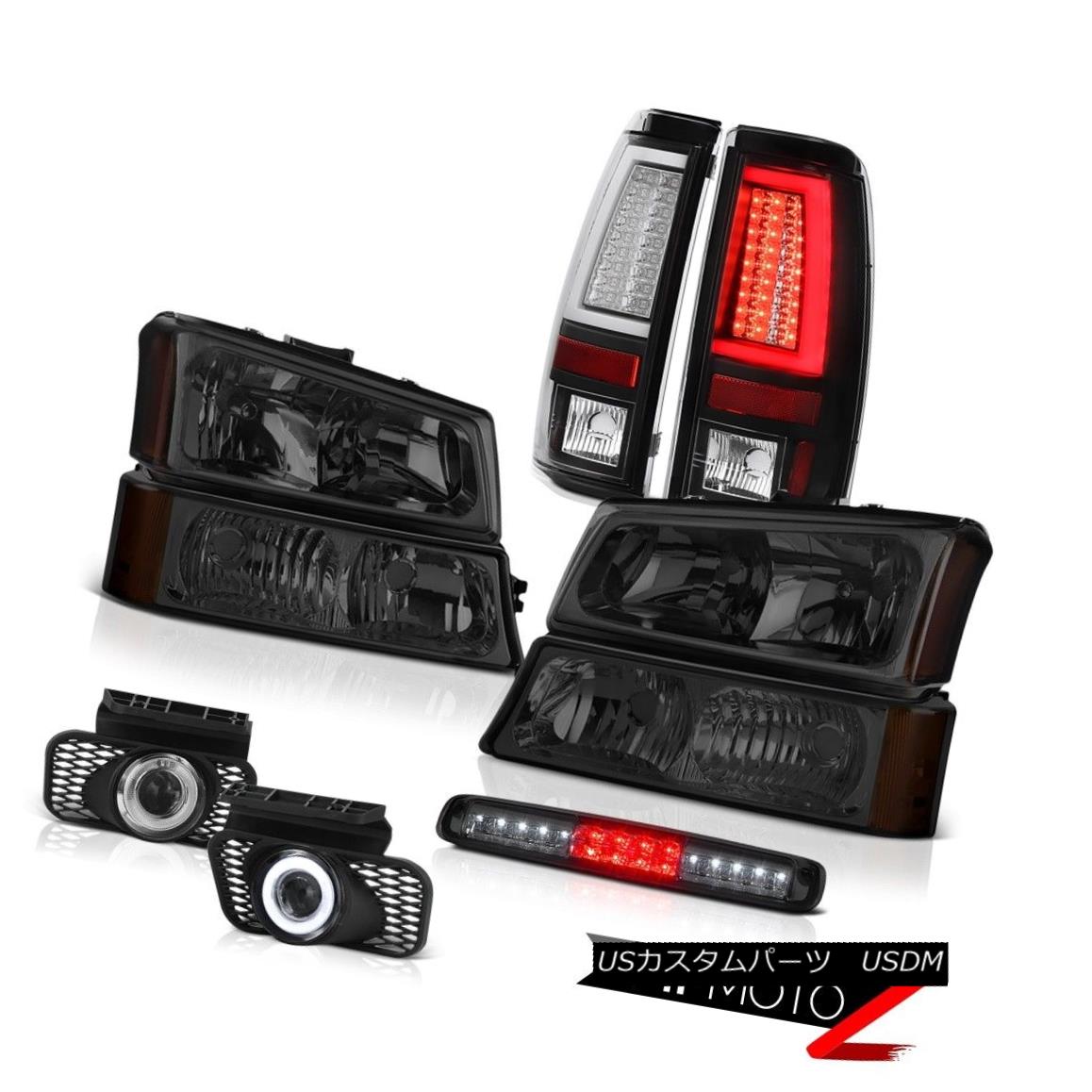 テールライト 03-06 Chevy Silverado Roof Brake Light Fog Lights Rear Headlights LED Tron Style 03-06 Chevy SilveradoルーフブレーキライトフォグライトリアヘッドライトLEDトロンスタイル 【並行輸入品】