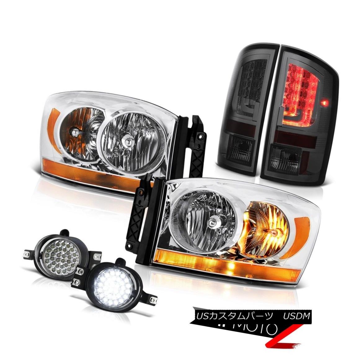 テールライト 2006 Ram 4.7L Phantom Smoke Taillights Headlamps Foglights LED Drl \\\