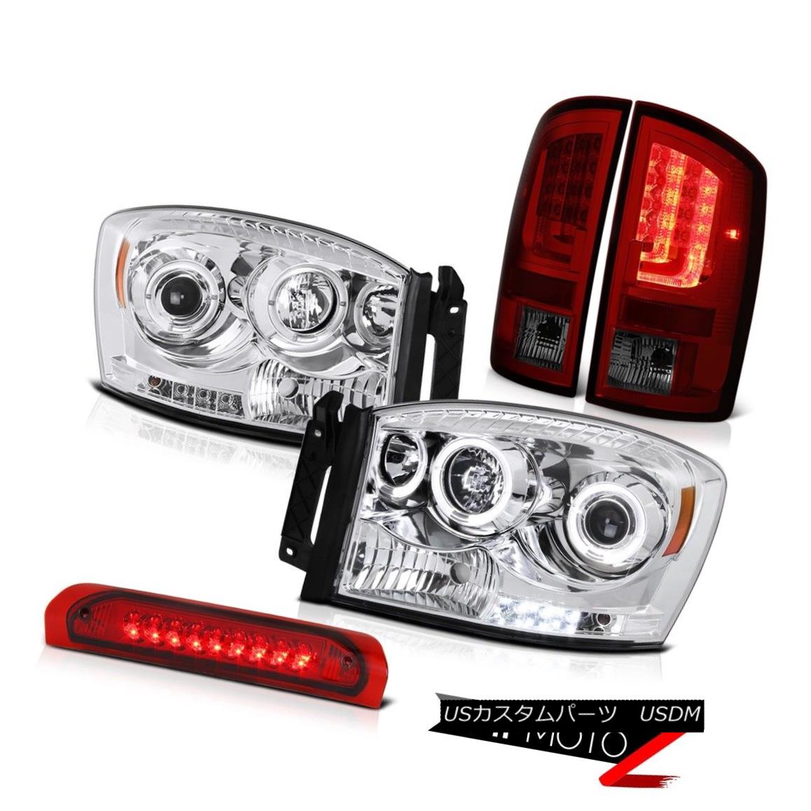 テールライト 07-08 Dodge Ram 1500 WS Tail Brake Lamps Headlamps Wine Red Roof Cargo Light LED 07-08 Dodge Ram 1500 WSテールブレーキランプヘッドランプワインレッドルーフカーゴライトLED 【並行輸入品】