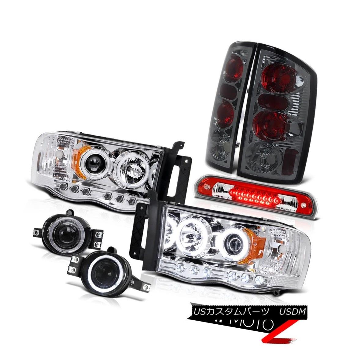 テールライト 02-05 Ram V8 CCFL Tech Pkg Headlights Rear Taillamps Halo Projector Fog LED 3rd 02-05 Ram V8 CCFL Tech PkgヘッドライトリアタイルランプHaloプロジェクターフォグLED 3rd 【並行輸入品】