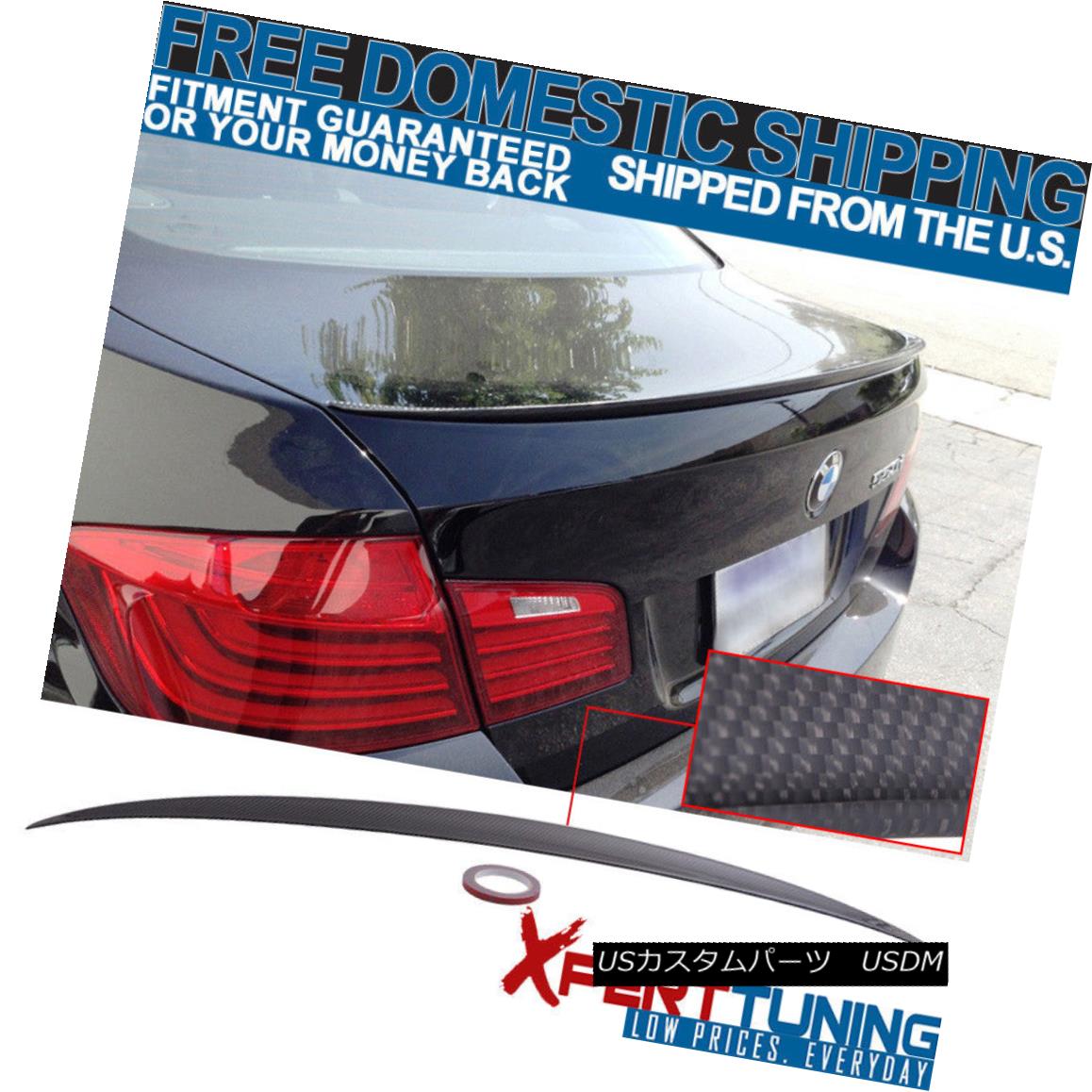 エアロパーツ For 11-16 BMW 5-Series F10 M5 Style Trunk Spoiler Wing Carbon Fiber CF 11-16 BMW 5シリーズF10 M5スタイルトランクスポイラーウィングカーボンファイバーCF 【並行輸入品】
