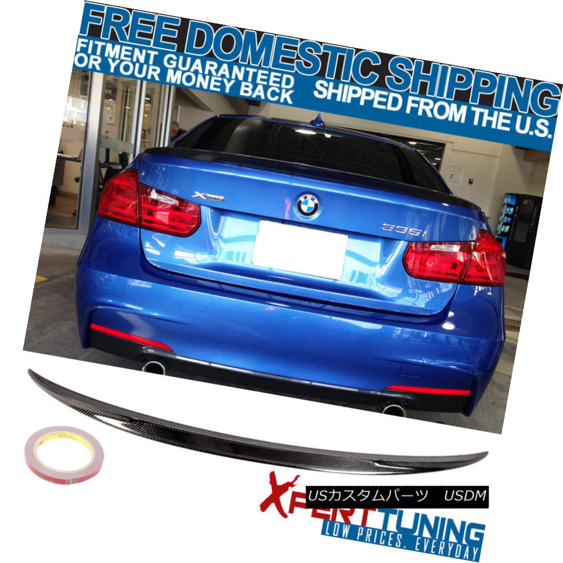 エアロパーツ 12-18 BMW 3-Series F30 4D Sedan Performance Rear Trunk Spoiler Carbon Fiber CF 12-18 BMW 3シリーズF30 4DセダンパフォーマンスリアトランクスポイラーカーボンファイバーCF 【並行輸入品】｜カスタムパーツ WORLD倉庫