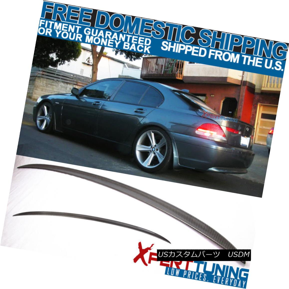 エアロパーツ 02-08 BMW 7-Series E65 Pre-Facelift Trunk Spoiler - Carbon Fiber CF 02-08 BMW 7シリーズE65プリフェイリフトトランク・スポイラー - カーボンファイバーCF 【並行輸入品】 71,088円