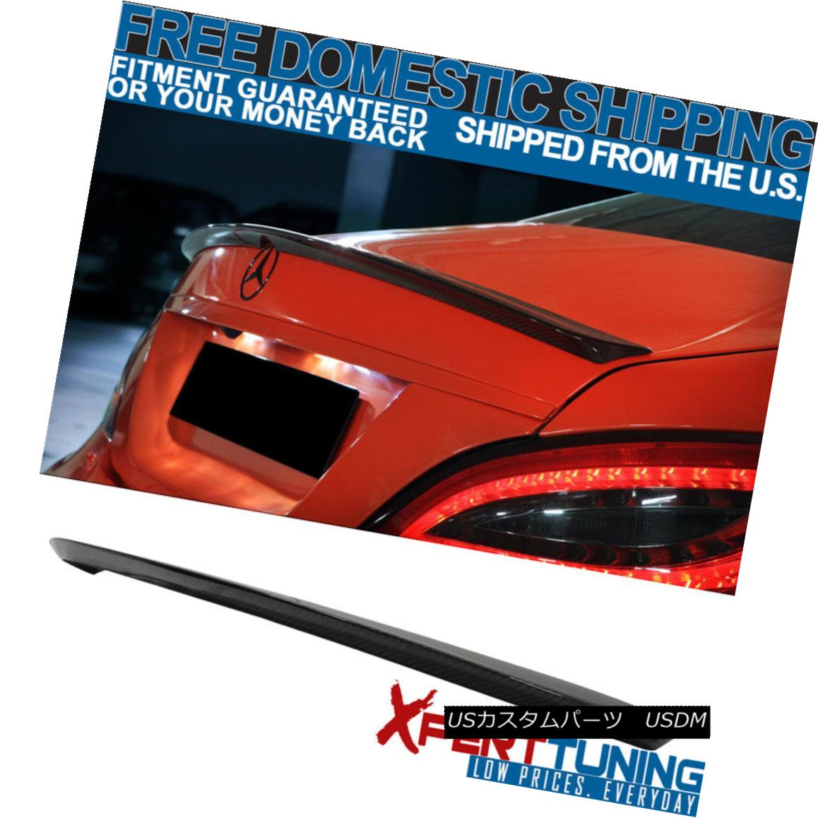エアロパーツ Fit For 13-18 Benz Cla W117 4Dr P Style Carbon Fiber CF Trunk Spoiler フィット13-18ベンツCla W117 4Dr PスタイルカーボンファイバーCFトランク・スポイラー 【並行輸入品】