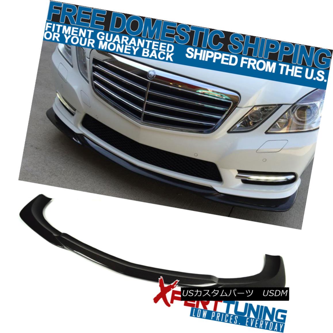 エアロパーツ 10 11 12 13 E Class W212 4Dr AMG Godhand Front Bumper Lip Carbon Fiber CF 10 11 12 13 EクラスW212 4Dr AMGゴッドハンドフロントバンパーリップカーボンファイバーCF 【並行輸入品】