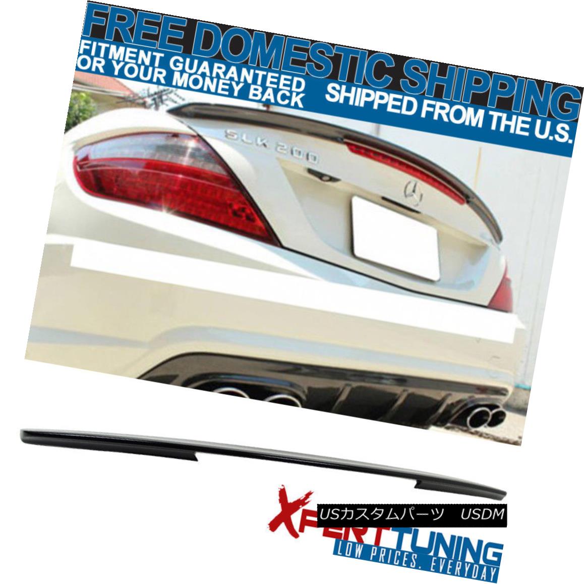 エアロパーツ Open Box Fits 11-13 Benz SLK Class R172 AMG Style Trunk Spoiler Carbon Fiber CF オープンボックスは11-13ベンツに適合SLKクラスR172 AMGスタイルトランクスポイラー炭素繊維CF 【並行輸入品】