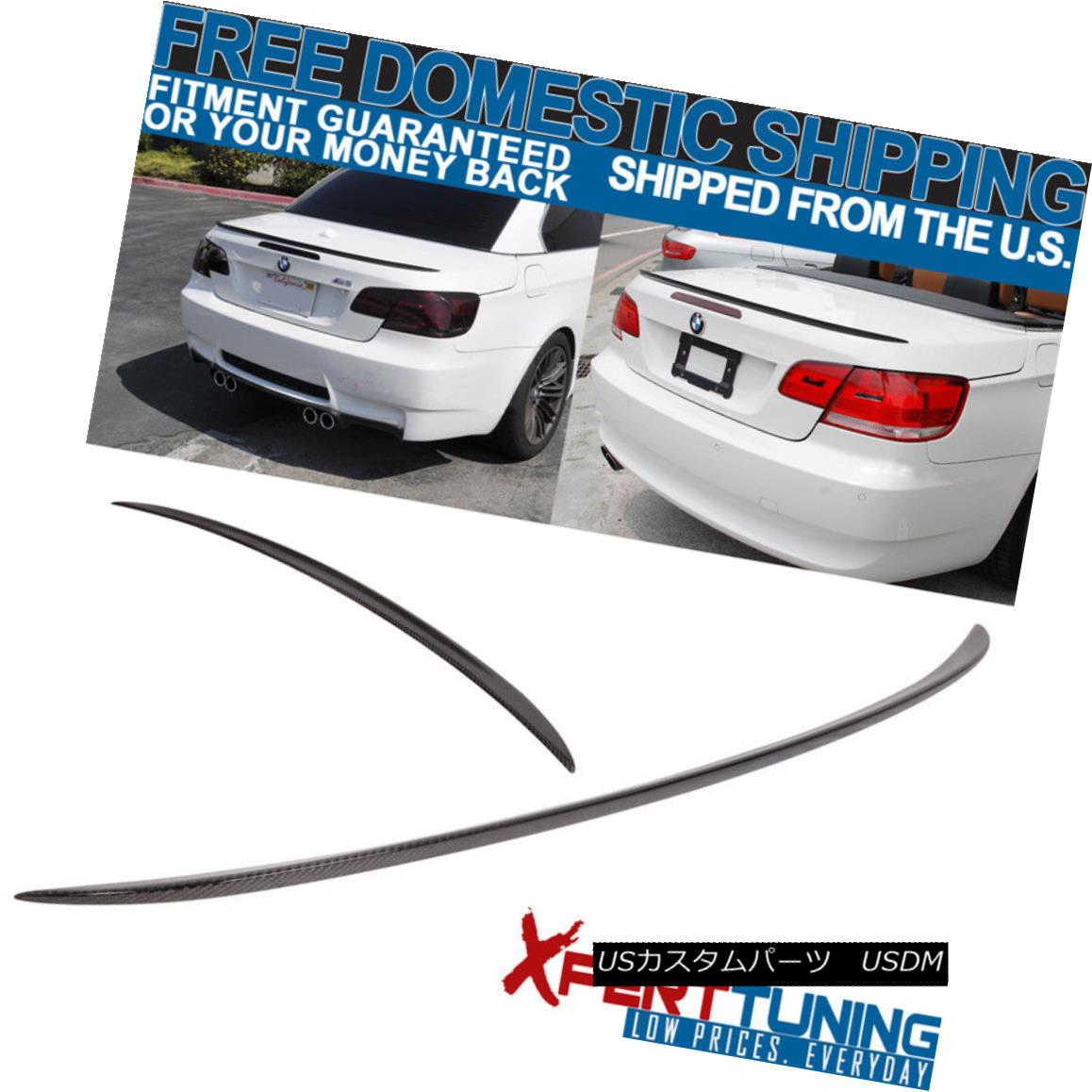 エアロパーツ 07-13 BMW 3-Series E93 M3 Rear Trunk Spoiler Lid Carbon Fiber CF 07-13 BMW 3シリーズE93 M3リアトランクスポイラー蓋炭素繊維CF 【並行輸入品】