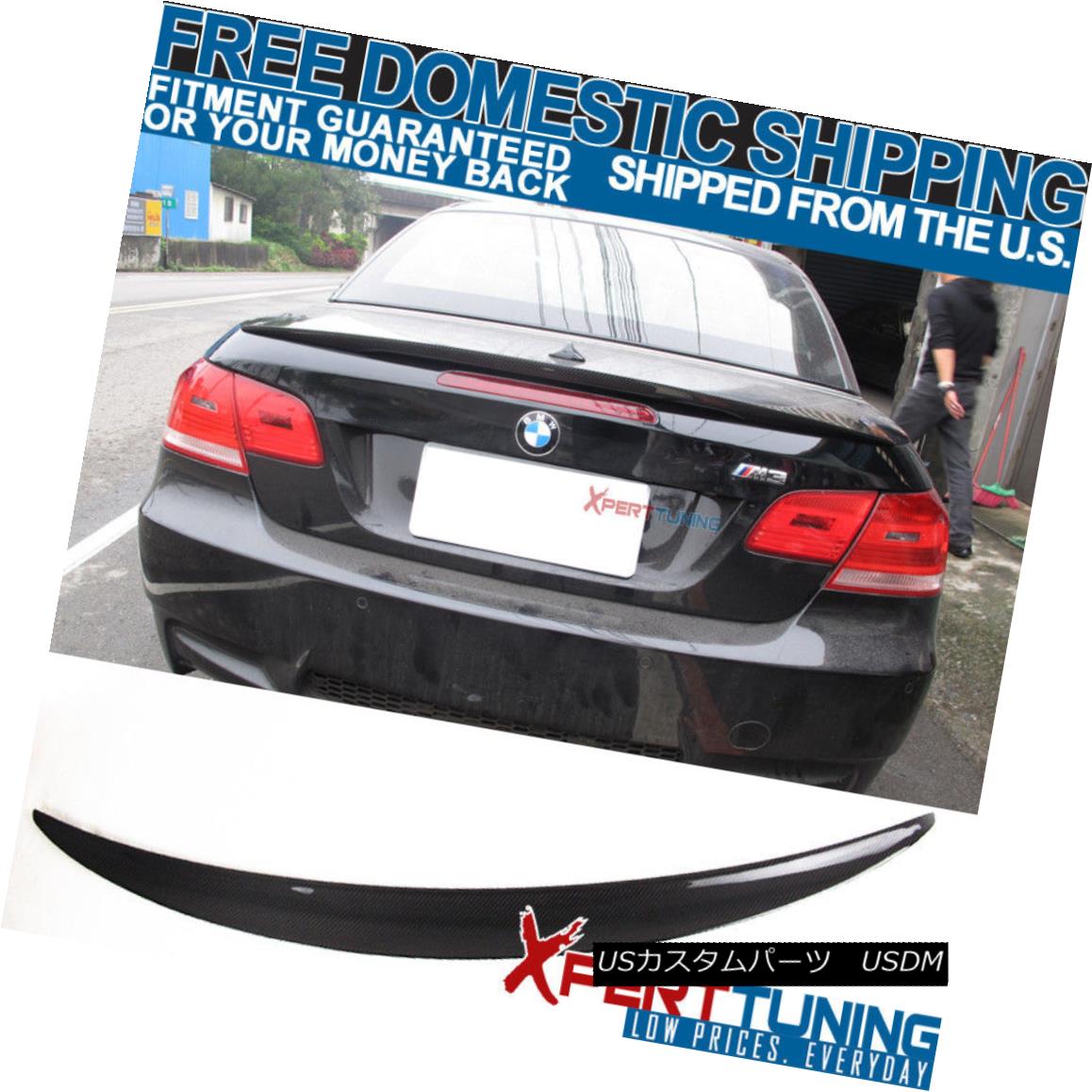 エアロパーツ Open Box Fits 07-13 E93 3 Series CF Carbon Fiber Performance Style Trunk Spoiler Open Box Fitting 07-13 E93 3シリーズCFカーボンファイバーパフォーマンススタイルトランクスポイラー 【並行輸入品】