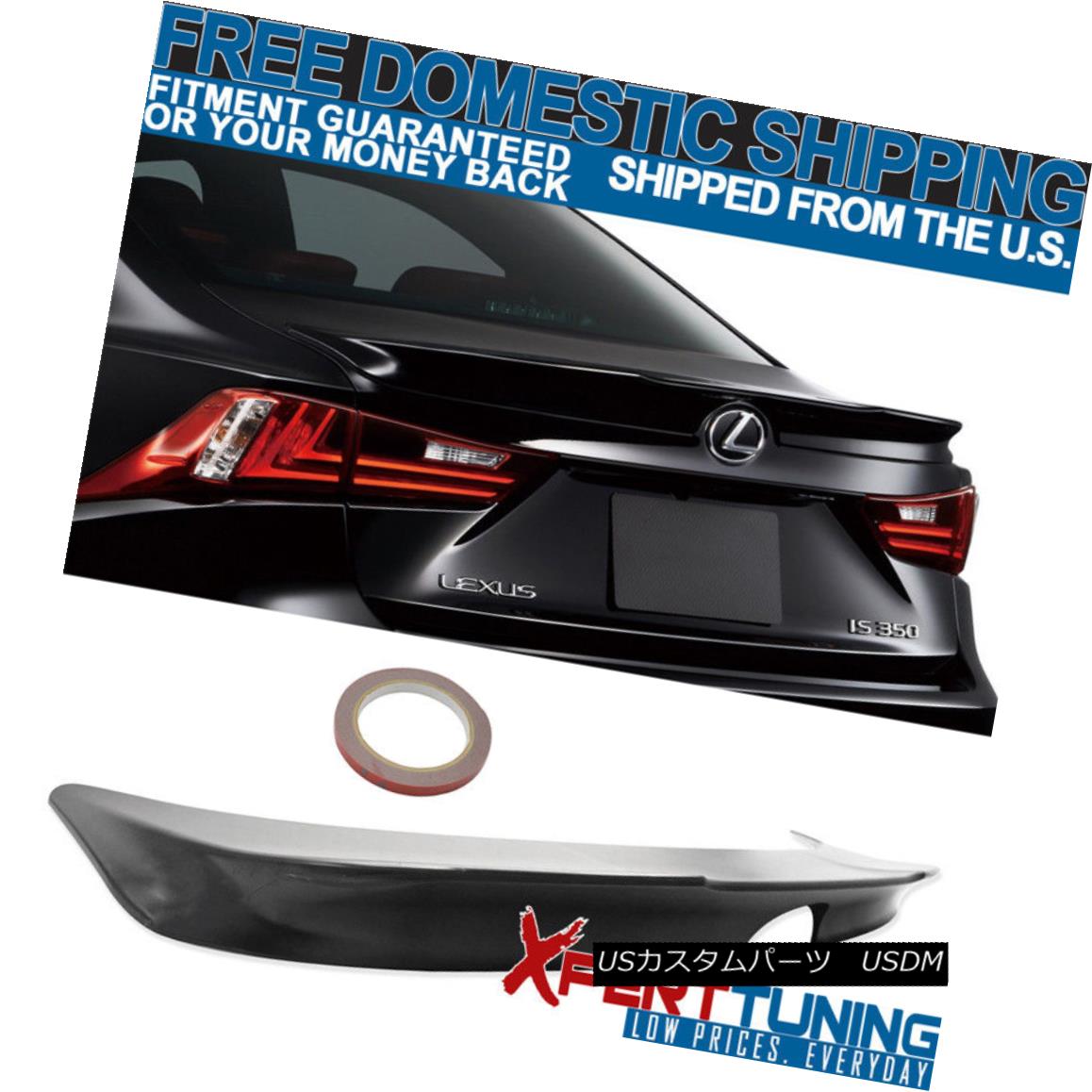 エアロパーツ FITs 14-16 Lexus IS250 IS300 IS350 F SPORT Unpainted ABS Trunk Spoiler FITs 14-16レクサスIS250 IS300 IS350 Fスポーツ未塗装ABSトランク・スポイラー 【並行輸入品】