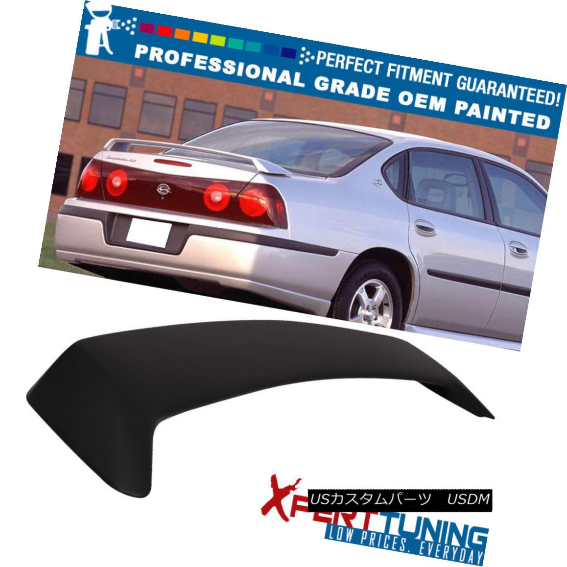 エアロパーツ Fits 00-05 Chevy Impala OE Factory Style Trunk Spoiler Wing - OEM Painted Color フィット00 - 05シボレーインパラOE工場スタイルトランクスポイラーウィング - OEM塗装カラー 【並行輸入品】