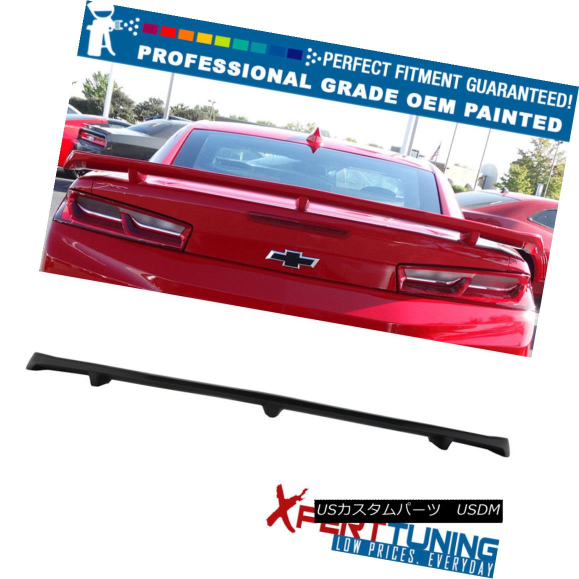 エアロパーツ Fits 16-18 Chevy Camaro ZL1 Style Trunk Spoiler Wing - OEM Painted Color フィット16-18シボレーカマロZL1スタイルトランクスポイラーウィング - OEM塗装色 【並行輸入品】