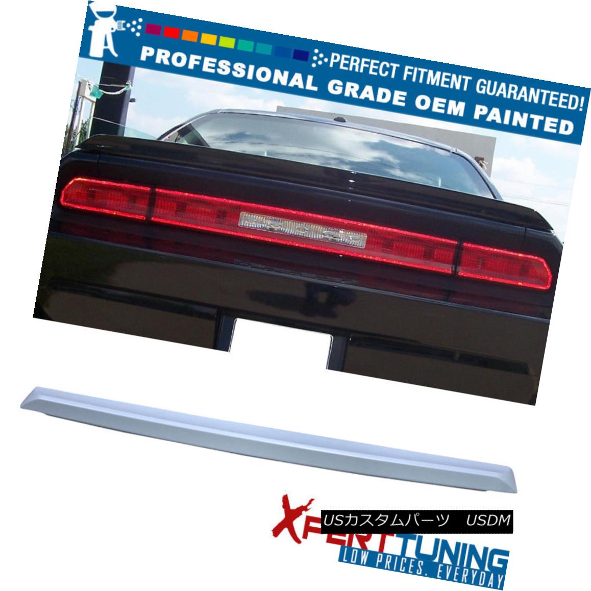 エアロパーツ Fit 08-17 Challenger SRT Style Painted ABS Trunk Spoiler - OEM Painted Color フィット08-17チャレンジャーSRTスタイル塗装ABSトランクスポイラー - OEM塗装色 【並行輸入品】