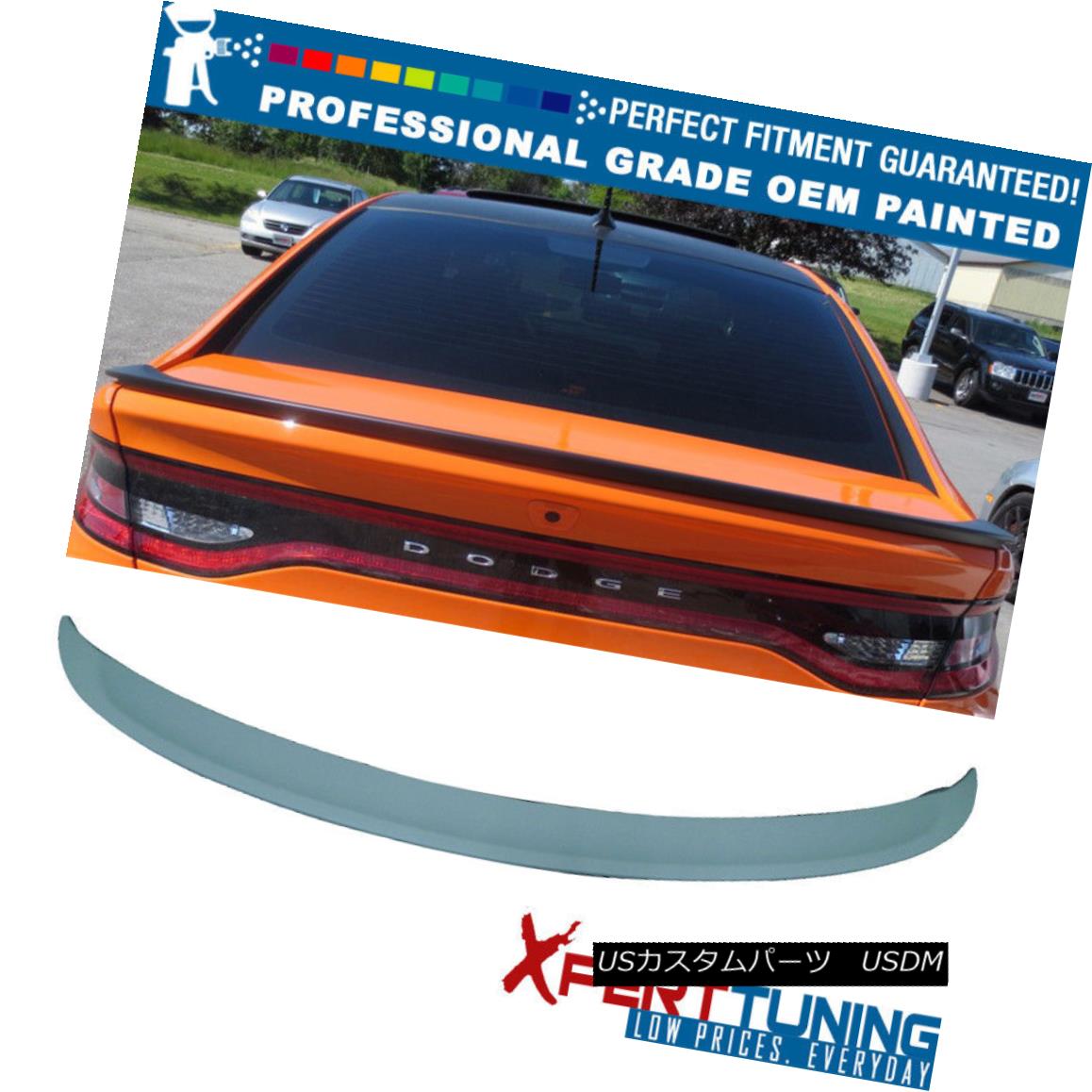 エアロパーツ Fits 13-16 Dodge Dart Sedan OE Factory Painted Trunk Spoiler - OEM Painted Color フィット13-16ダッジダートセダンOE工場塗装トランクスポイラー - OEM塗装色 【並行輸入品】