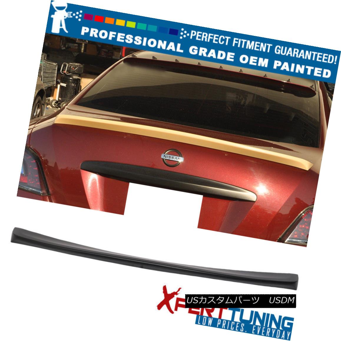 エアロパーツ Fit 09-15 Nissan Maxima ST Style Painted ABS Trunk Spoiler - OEM Painted Color フィット9月15日日産マキシマSTスタイル塗装ABSトランクスポイラー - OEM塗装カラー 【並行輸入品】