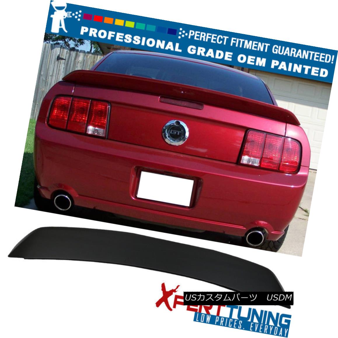 エアロパーツ 05-09 Ford Mustang Factory Style Painted ABS Trunk Spoiler - OEM Painted Color 05-09フォードマスタング工場スタイル塗装ABSトランクスポイラー - OEM塗装カラー 【並行輸入品】