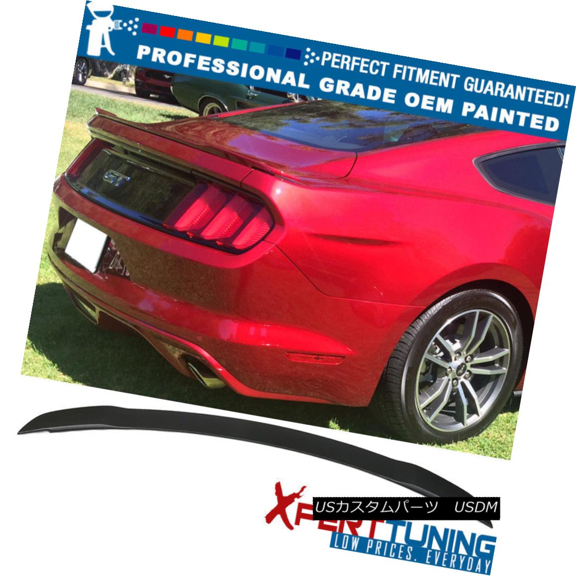 エアロパーツ 15-18 Ford Mustang GT Factory Painted ABS Trunk Spoiler - OEM Painted Color 15-18フォードマスタングGT工場塗装ABSトランクスポイラー - OEM塗装色 【並行輸入品】
