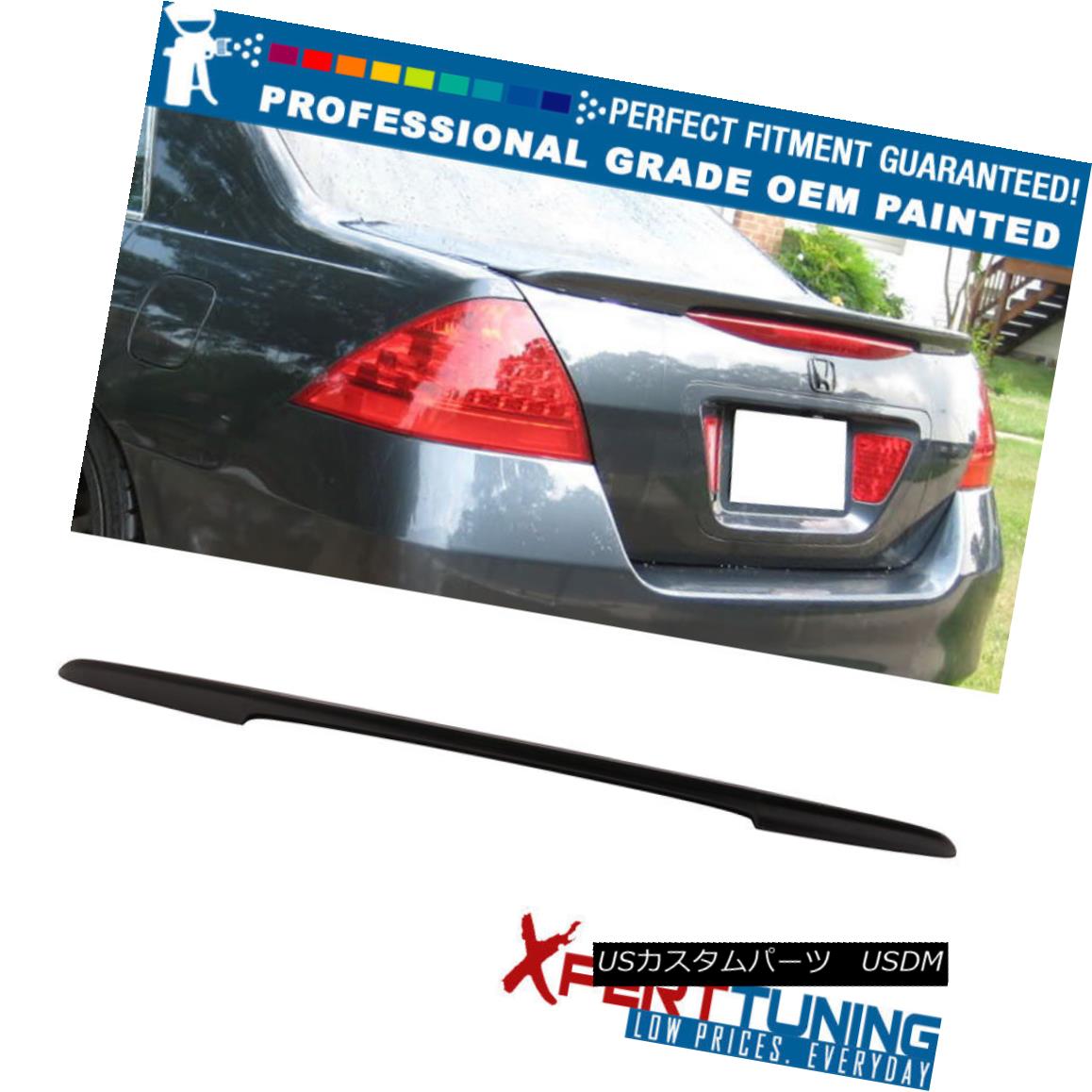 エアロパーツ Fits 06-07 Honda Accord Sedan OE Style ABS Trunk Spoiler - OEM Painted Color フィット06-07ホンダアコードセダンOEスタイルABSトランクスポイラー - OEM塗装カラー 【並行輸入品】