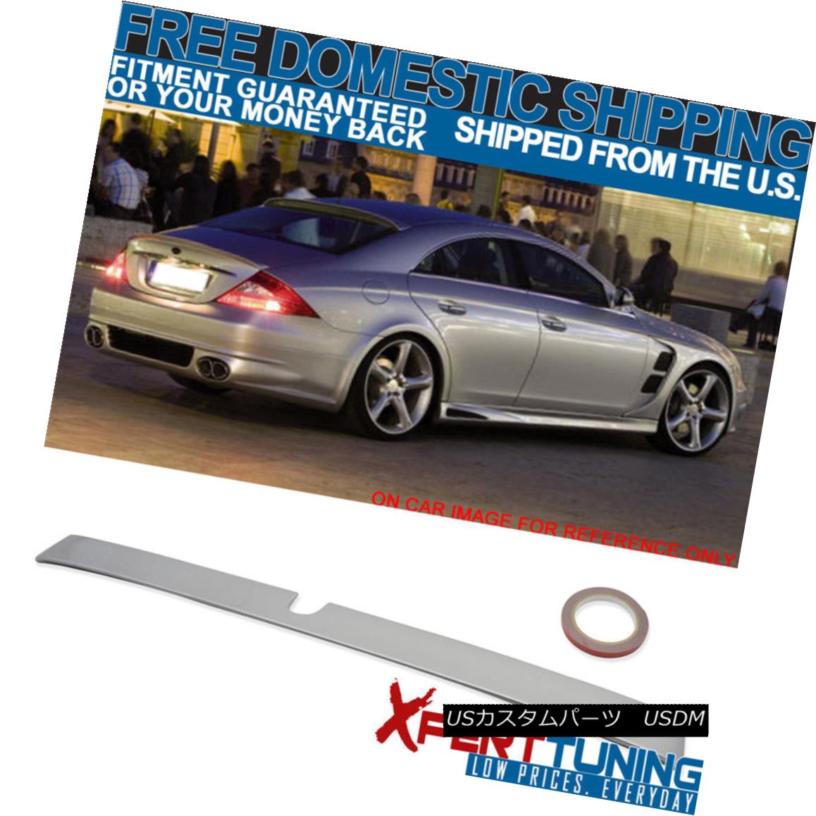 エアロパーツ 05-10 Benz W219 CLS Class Roof Spoiler Painted Iridium Silver Metallic #744 775 05-10ベンツW219 CLSクラスルーフスポイラーペイントイリジウムシルバーメタリック＃744 775 【並行輸入品】