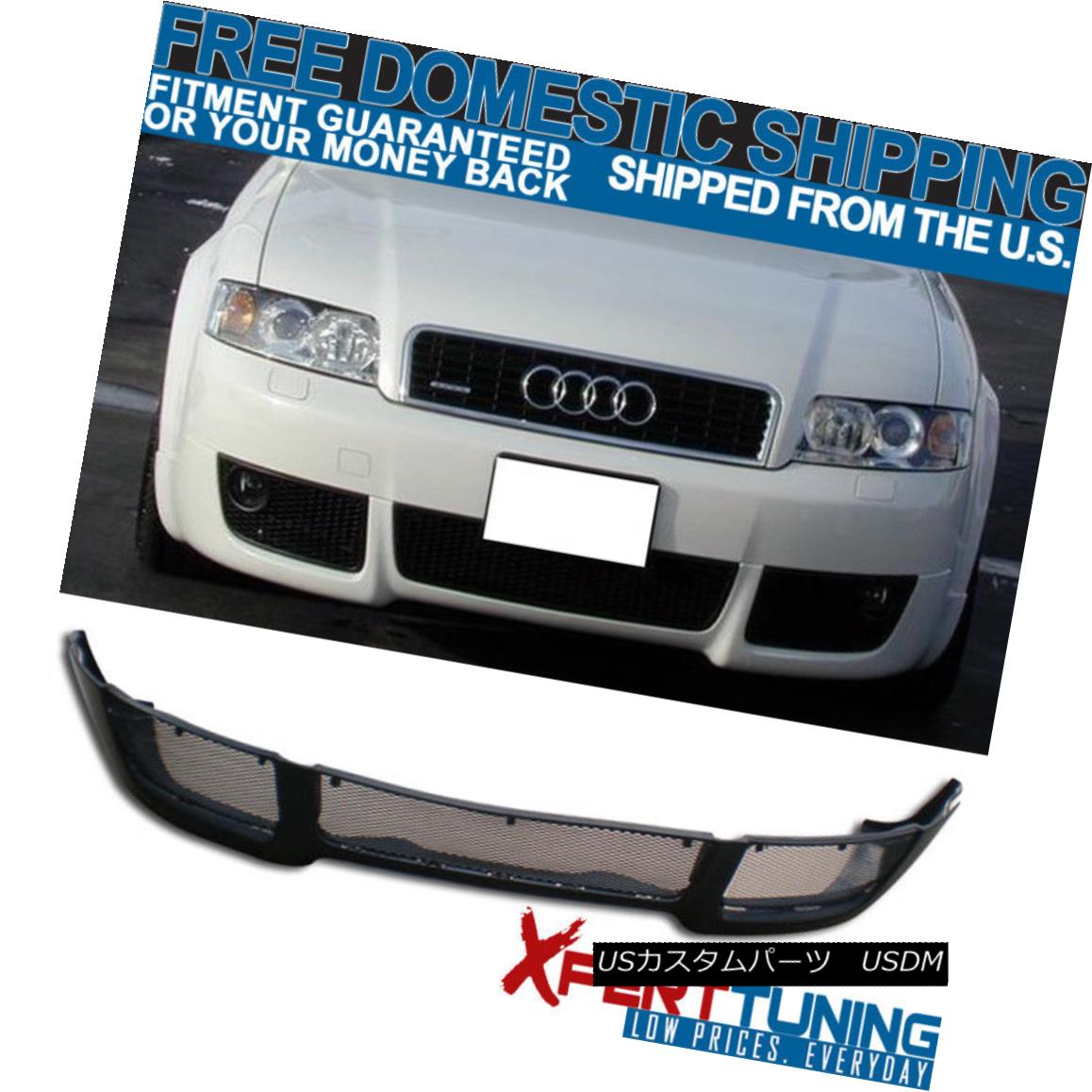 エアロパーツ PU Front Bumper Lip V-Style Poly Urethane Fit 02-04 Audi A4 B6 Model PUフロントバンパーリップVスタイルポリウレタンフィット02-04 Audi A4 B6モデル 【並行輸入品】|カスタムパーツ WORLD倉庫